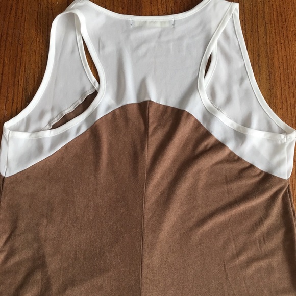 ๐ฅFINAL๐ฅFINN & CLOVER Faux Suede Racerback Top - Picture 3 of 7